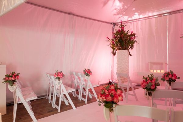 Witte klapstoel Weddingchair - Afbeelding 2