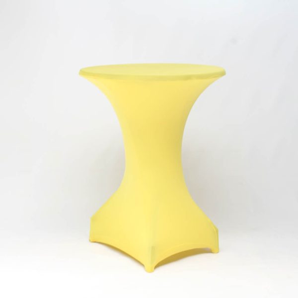 Tafelrok statafel stretch geel