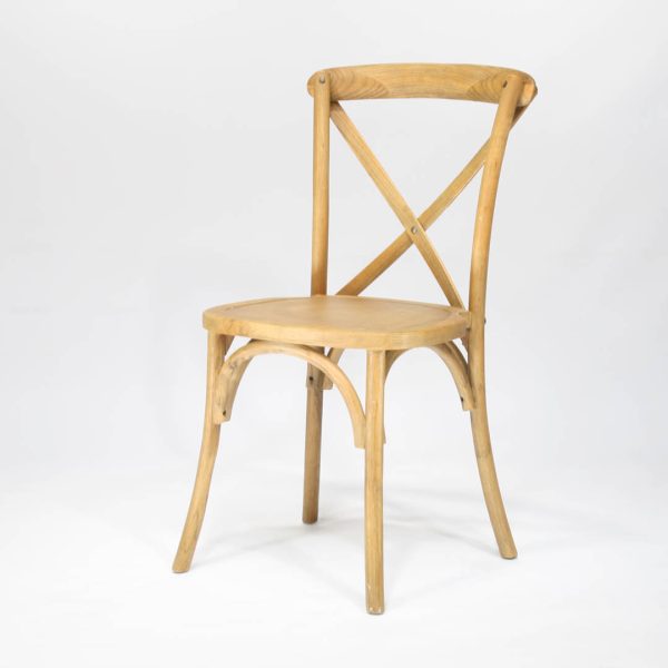 Stoel Cross Back Wood