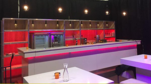 Voorzetbar wit met LED-verlichting 5m - Afbeelding 3