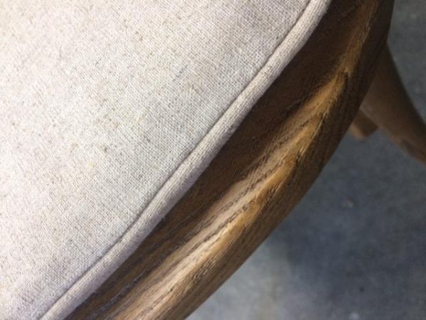 Stoel Cross Back Wood met kussen - Afbeelding 2