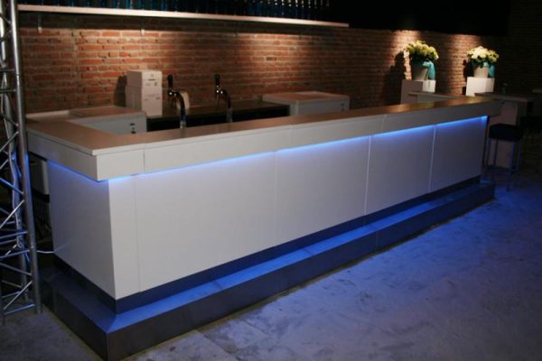 Voorzetbar wit met LED-verlichting 5m - Afbeelding 2
